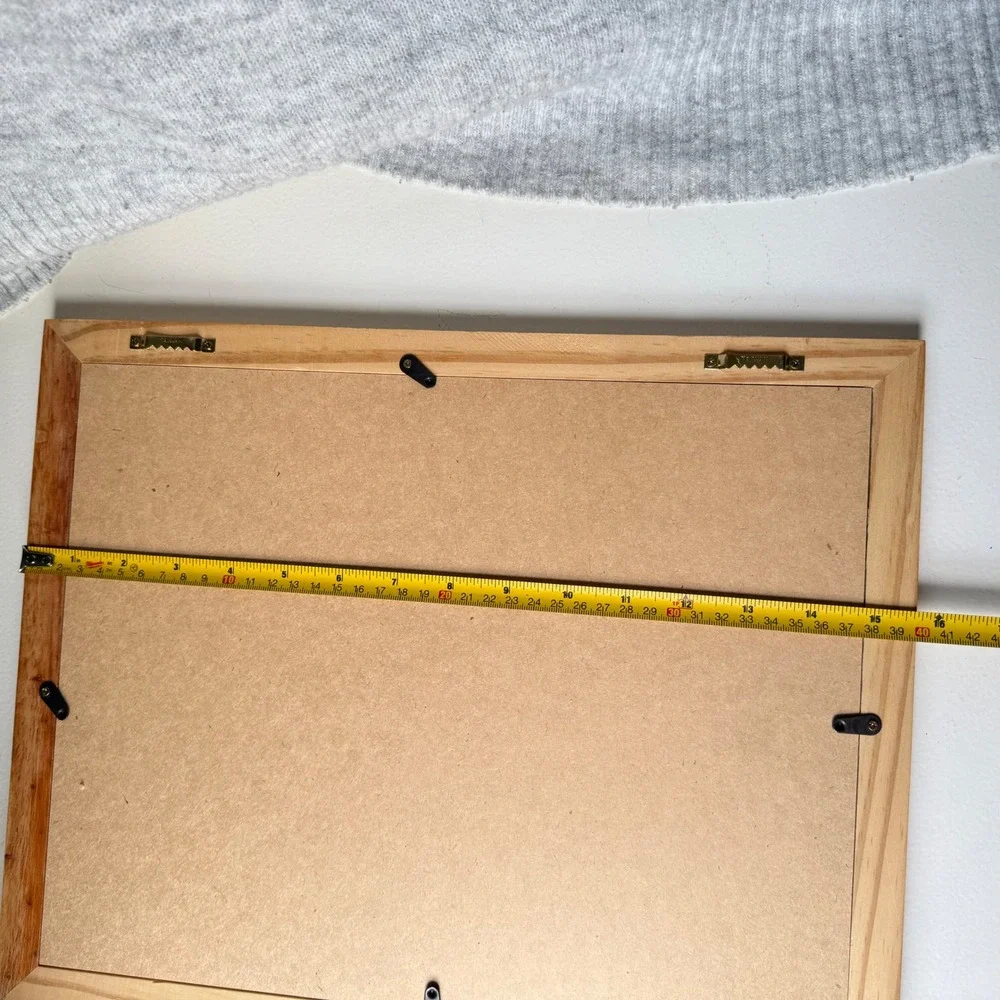 School Days 1st-12th Grade Multi Photo Frame Ruler Wood Border 12 Openings 15x12